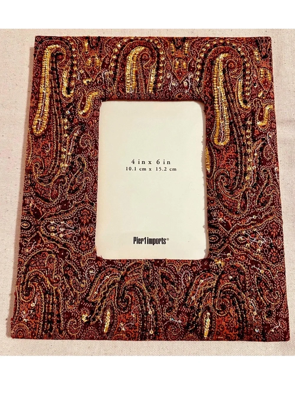 Pier 1 Imports | Frame | Jamavar Embroidered Desk Frame